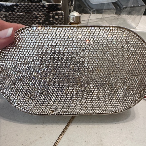 Judith Leiber Silver Crystal Clutch - Picture 4 of 7